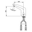 Mitigeur de lavabo électronique VOLTA 3 l/min avec robinet d'arrêt PRESTO 55160 photo du produit Secondaire 1 S