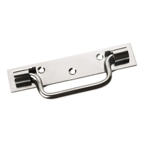 Poignée sur platine type Saint Etienne 140 mm zingué blanc MERMIER M-342143 photo du produit Principale L