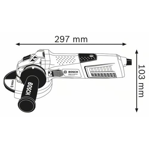 Meuleuse d'angle 1300W GWS 13-125 CIE en coffret standard BOSCH 060179F003 photo du produit Secondaire 1 L