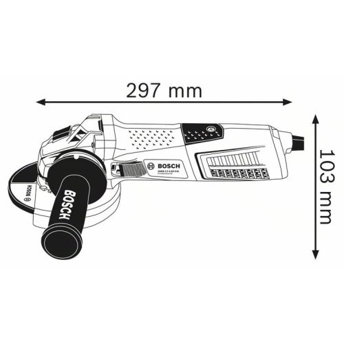 Meuleuse angulaire 1300W GWS 13-125 CIE en coffret standard BOSCH 060179F003 photo du produit Secondaire 1 L