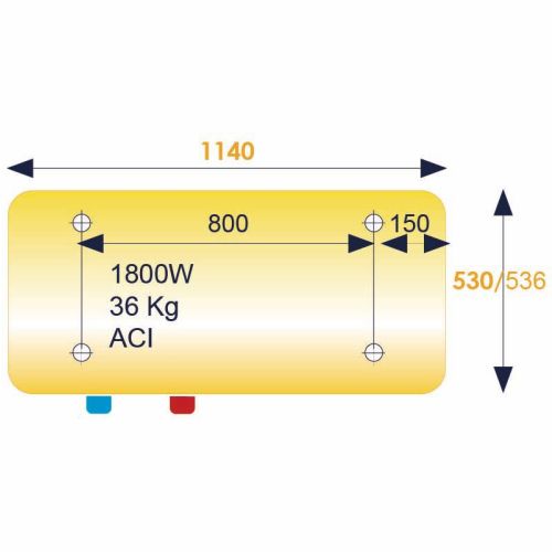 Chauffe-eau électrique 100 L ZENEO Aci Hybride horizontal mural ATLANTIC 155410 photo du produit Secondaire 2 L