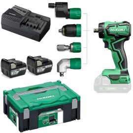 Perceuse-visseuse 18V Hikoki DS18DDQWSZ 165 mm 55 Nm + 2 batteries 5 Ah + chargeur en coffret HitCase II pas cher Principale M