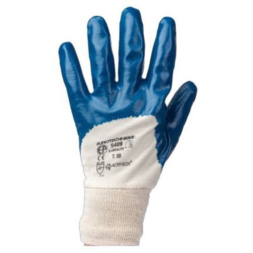 Gants nitrile bleu dos aéré traité Actifresh T7 - COVERGUARD - 9407 pas cher