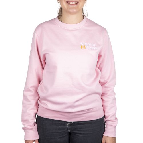 Sweat col rond Maman Sobricolo rose TS - SWJH030BPS pas cher Secondaire 2 L