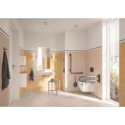 Pat&egrave;re murale profondeur 100 mm diam&egrave;tre 70 mm blanc HEWI 477.90.030 99 photo du produit Secondaire 3 L