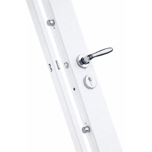 Serrure car&eacute;n&eacute;e 5 points SESAME 1 Y8 avec cylindre g&acirc;che en applique A2P* gauche blanche HERACLES NP1803Y8GT1 photo du produit