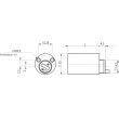 Cylindre rond 1257 pour SECURICHAUFFE longueur 45mm - RONIS - 146120 pas cher Secondaire 1 S