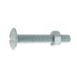 Boulon poelier à tête ronde large fendue en croix acier zingué blanc classe 4.8 NFE 25128/DIN 555 6X50 boîte de 100 ULTIMA 80306050 photo du produit