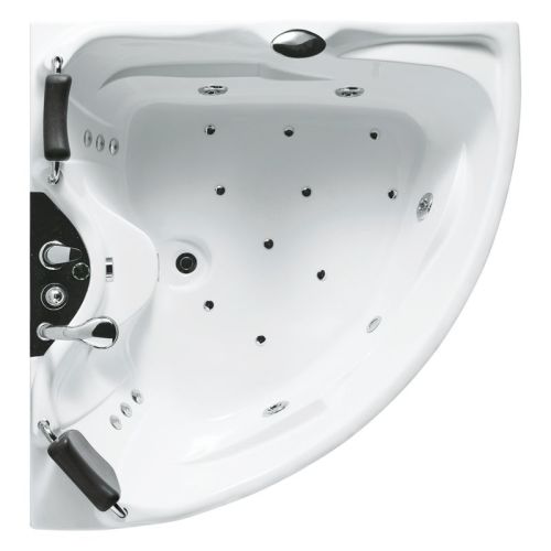 Baignoire balnéo d'angle VENISE 150 ICONFORT 2 places gauche - THALASSOR - VENISE150G-IC pas cher Secondaire 1 L