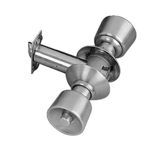 Serrure tubulaire V 6300 bec de canne à condamnation axe 80 mm bouton standard finition inox VACHETTE 19033000 photo du produit Secondaire 4 L