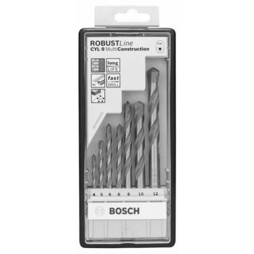 Set de forets MultiConstruction CYL-9 Robust Line 7 pièces - BOSCH - 2607010543 pas cher Secondaire 3 L