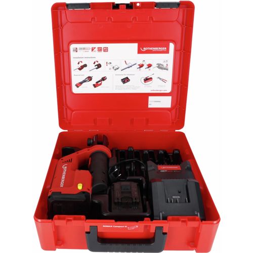 Pince à sertir 18 V ROMAX COMPACT III BASIC sans mâchoire + batterie 2 Ah + chargeur ROTHENBERGER 1000004267 photo du produit