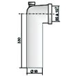 Coude WC 90° Mâle D 100 mm avec piquage dessus REGIPLAST PLA photo du produit