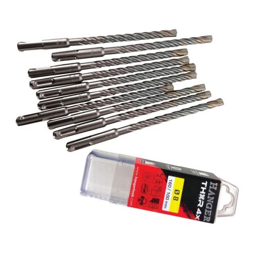 10 forets béton THOR SDS Plus 4 taillants 6X50X110 HANGER 155791 photo du produit Secondaire 2 L