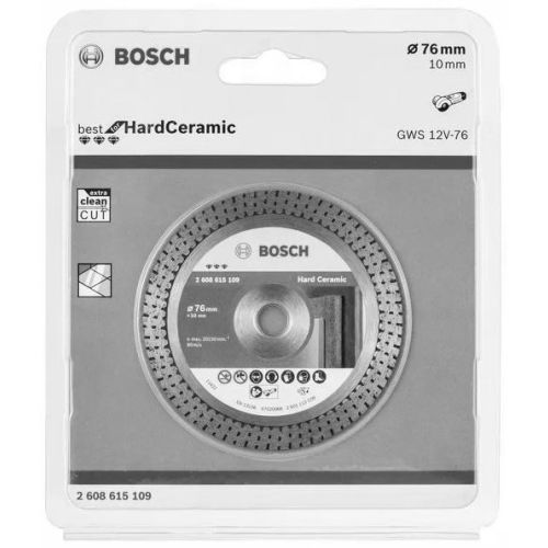 Disque hard céramique Ø76 GWS 12 76V-EC - BOSCH - 2608615109 pas cher Secondaire 1 L