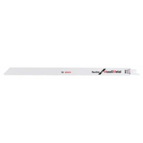 5 lames de scie sabre S 1222 VF Flexible for Wood and Metal 300 mm BOSCH 2608656022 photo du produit