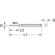 Chasse-goupilles 150 x 10 x 3 mm KS TOOLS 162.0373 photo du produit Secondaire 1 S