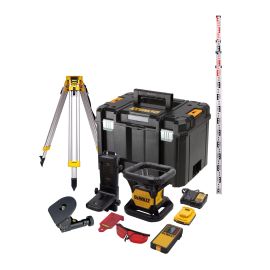 Niveau laser rotatif intérieur rouge 18V Dewalt DCE074D1R-QW + batterie 2 Ah + chargeur + coffret T-STAK photo du produit Principale M