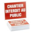 Panneau de chantier &eacute;co &lsquo;'chantier interdit au public'' NOVAP 4306148 UNITE photo du produit