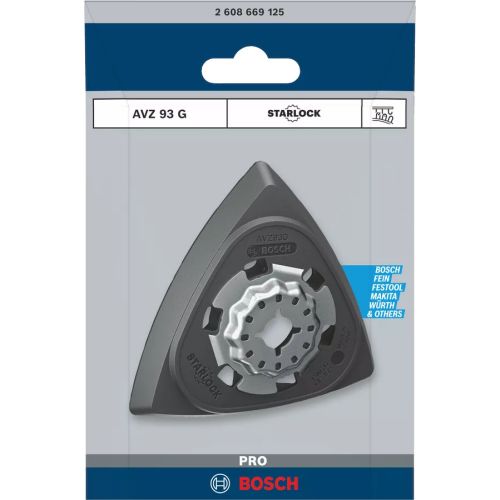 Plateau  de ponçage Pro AVZ93G Starlock pour ponçeuse Delta 93 mm BOSCH 2608669125 photo du produit Secondaire 5 L