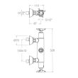 Mitigeur de douche thermostatique ADAGIO 911202SNM pour colonne - RAMON SOLER - 91D306125 pas cher Secondaire 1 S