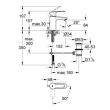 Mitigeur de lavabo EUROSTYLE COSMOPOLITAN bec bas GROHE 33549002 photo du produit Secondaire 1 S