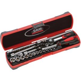 Composition de 45 outils 1/4'' Sam Outillage dans un coffret plastique - 73-R45 photo du produit Principale M