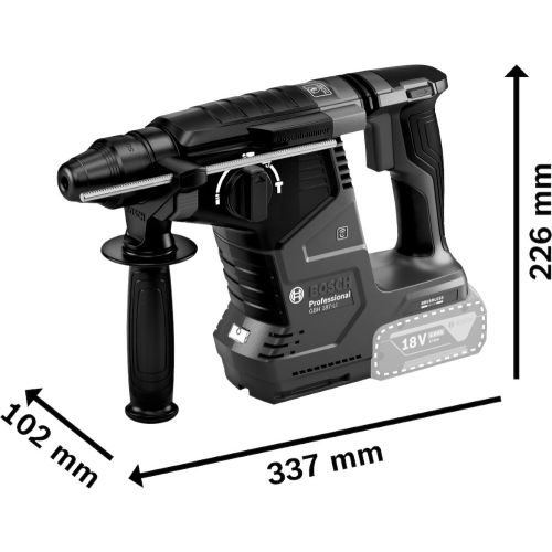 Perforateur SDS Plus 18V GBH 18V-24 C Professional (sans batterie ni chargeur) + coffret L-Boxx - BOSCH - 0611923001 pas cher Secondaire 2 L