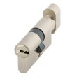 Cylindre à bouton Y7C+ Héraclès B30X30 mm laiton nickelé 5 clés S/CART - ZL-Y7C-137900B photo du produit
