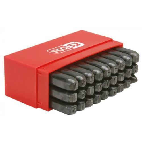 Jeu de 26 lettres à frapper hauteur 5 mm et pointeau 1,33 kg KS TOOLS 156.0468 photo du produit