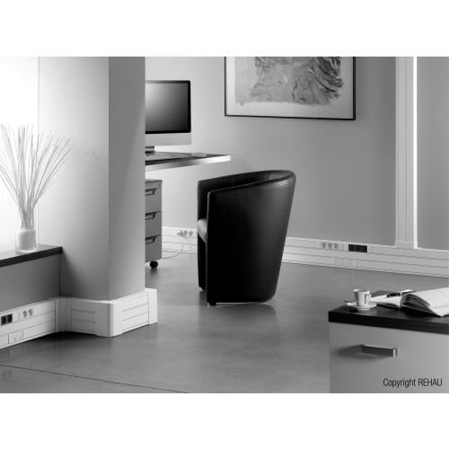 Goulotte d’appareillage CLIDI L 2m blanc 90x55mm - OBO BETTERMANN - 6132911 pas cher Secondaire 5 L