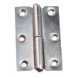 Charnière à dégonder en acier modèle 2002 gauche dimension 60 x 40 mm épaisseur 1,5 mm finition nickelée MONIN 433260 photo du produit