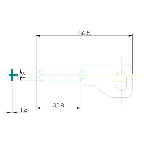 Ebauche clé type Bricard Supersureté sachet de 10 Héraclès BRI6 photo du produit Secondaire 1 L