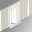 Kit protection de porte 220 x 112 mm en U avec zip MEJIX 180090 photo du produit Secondaire 1 S