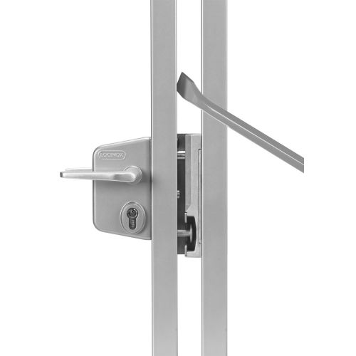 Serrure LA type industriel pour portail battant tube 10-30mm argent &ndash; LOCINOX - P00011891-SILV pas cher Secondaire 4 L