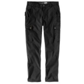 Pantalon cargo Carhartt coton armé ripstop noir coupe classique photo du produit Principale M