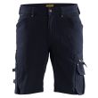 Short de travail X1900 Stretch 4D marine foncé/noir T38 - BLÅKLÄDER - 198716448699C44 pas cher