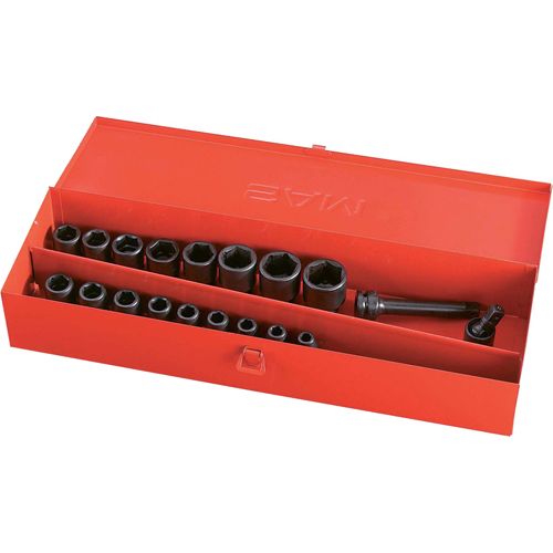 Coffret de douilles à chocs 1/2'' - 19 outils de 9 à 32 mm SAM OUTILLAGE 72-NS19 pas cher Principale L