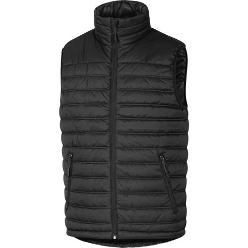 Gilet doudoune sans manche en polyamide ripstop enduit PU noir/rouge TL - DELTA PLUS - GDOONNRGT pas cher