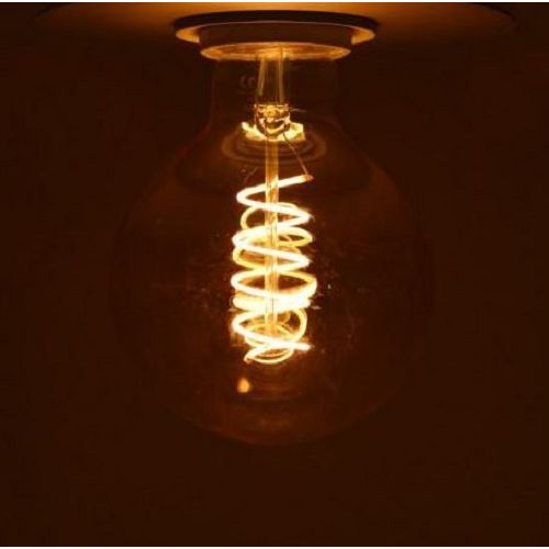 Ampoules LED E27 filament 4 W 2700 K filament spirale doré G95 MIIDEX LIGHTING 71530 photo du produit Secondaire 1 L