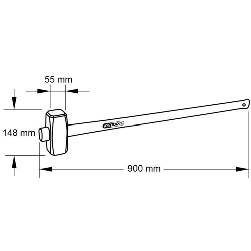 Masse à trancher 4000 g KS TOOLS 140.6510 photo du produit Secondaire 1 L