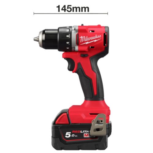 Perceuse visseuse M18 18 V M18 BLDDRC-502C brushless + 2 batteries 5 Ah en coffret MILWAUKEE 4933492835 photo du produit Secondaire 1 L