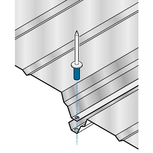 Rivet &eacute;tanche 4,8x11,5mm alu/acier - ETANCO - 276900001 pas cher Secondaire 1 L