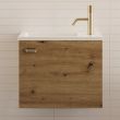 Meuble lave-mains POLA 50 x 33cm sans miroir roble &ndash; COSYNEO - OPALPOLA50ROBNUD pas cher