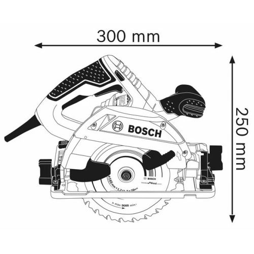 Scie circulaire 1350W GKS 55+ GCE Professional + coffret L-BOXX - BOSCH - 0601682101 pas cher Secondaire 1 L