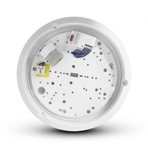 Hublot RONDO E27 D300 mm blanc IP65 + détecteur RF MIIDEX LIGHTING 778605 photo du produit Secondaire 3 L