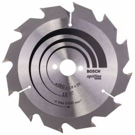 Lame de scie circulaire 160 x 20 x 1,8mm pour le bois 12 dents - BOSCH - 2608641170 pas cher Principale M