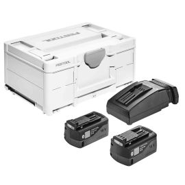 Set énergie Festool SYS3 ENG 18V 2x5,2/TCL6 (2 batteries 5,2 Ah + chargeur) + coffret SYSTAINER 3 pas cher Principale M