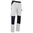 Pantalon NUANCIER multipoches blanc/charcoal T36 - LMA LEBEURRE - 1730-T36 pas cher