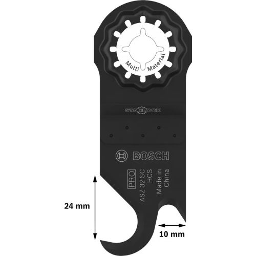 Lame crochet de scie oscillante Pro ASZ 32 SC Starlock HCS multimatériau 24 x 11 mm BOSCH 2608669088 photo du produit Secondaire 1 L